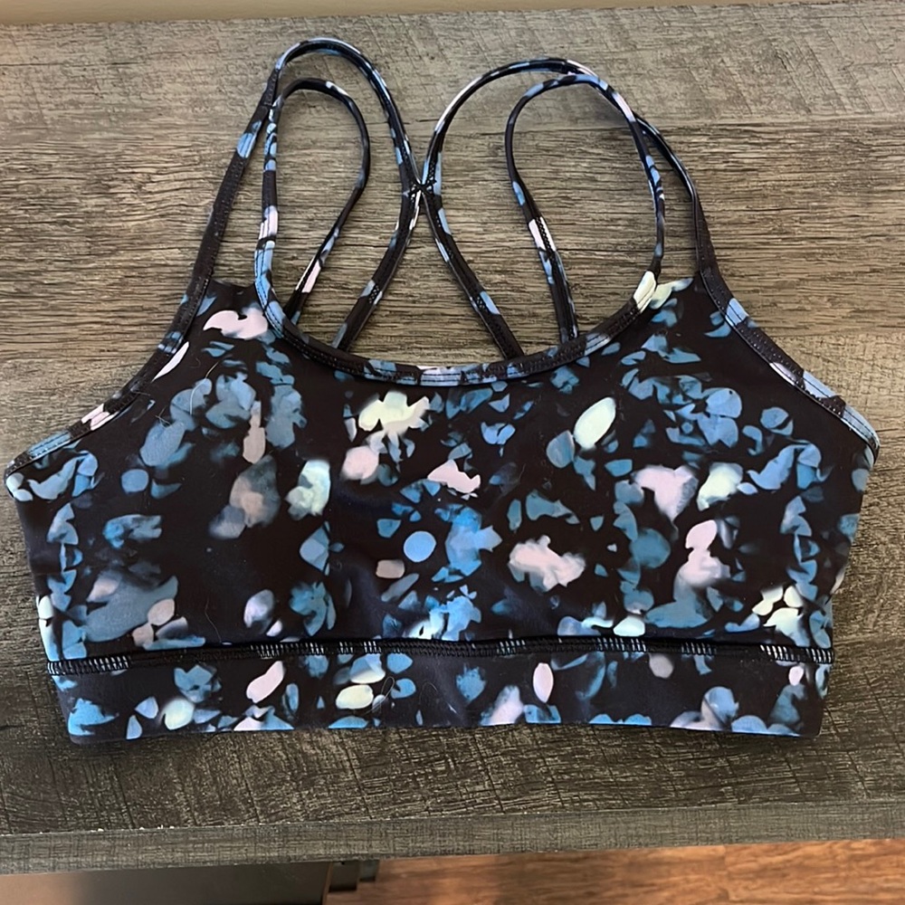 Strappy sports bra